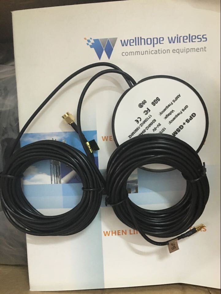 Gps sem fio wellhope 2017/6/26 e antena UHF GSM WH-DB-KH WH-GPS-D