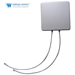 Antena de tela plana WLAN de 2,4 GHz e 5 GHz 12 dBi X2
